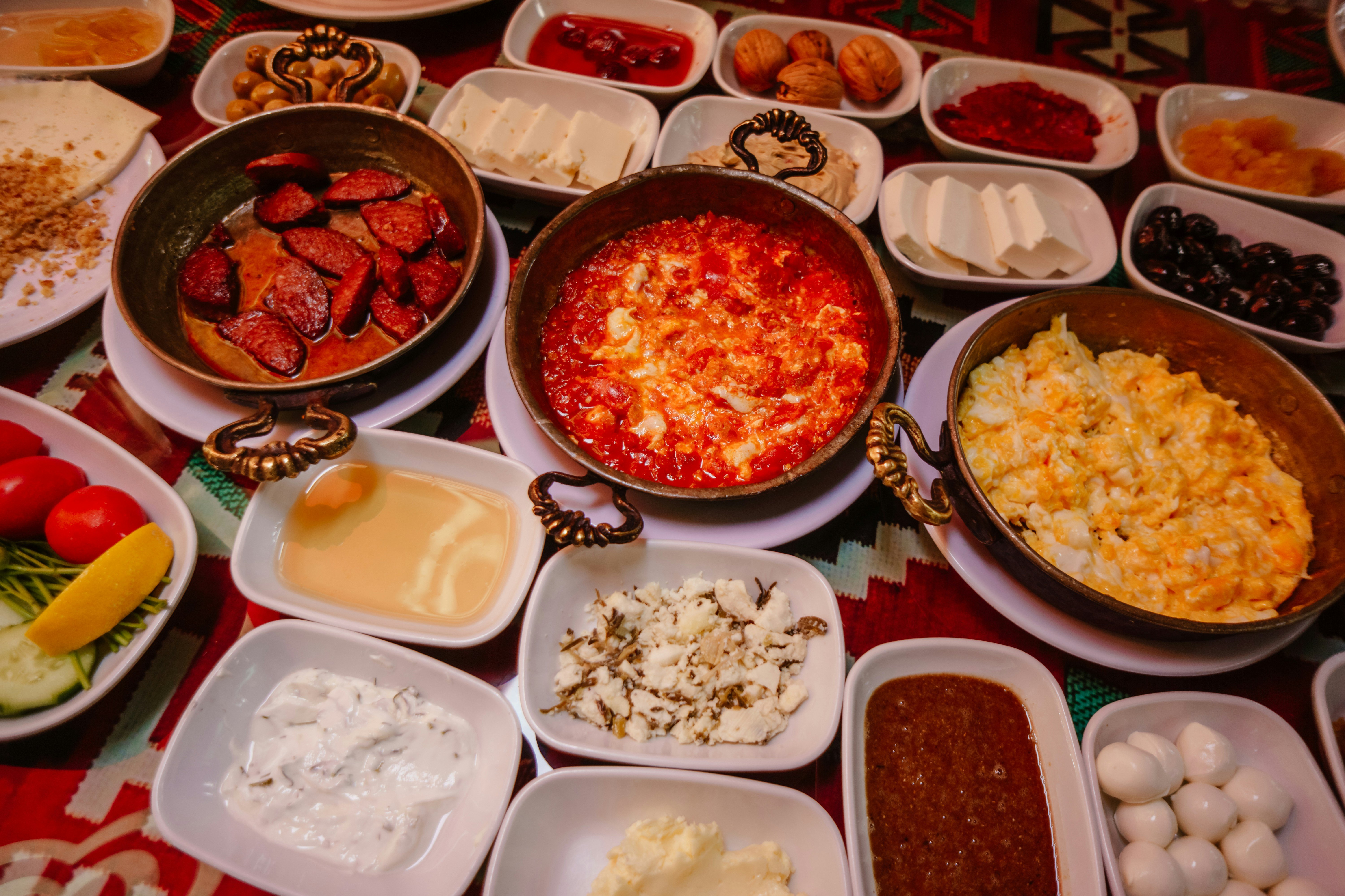 Turkish breakfast, Antalya, Turkey