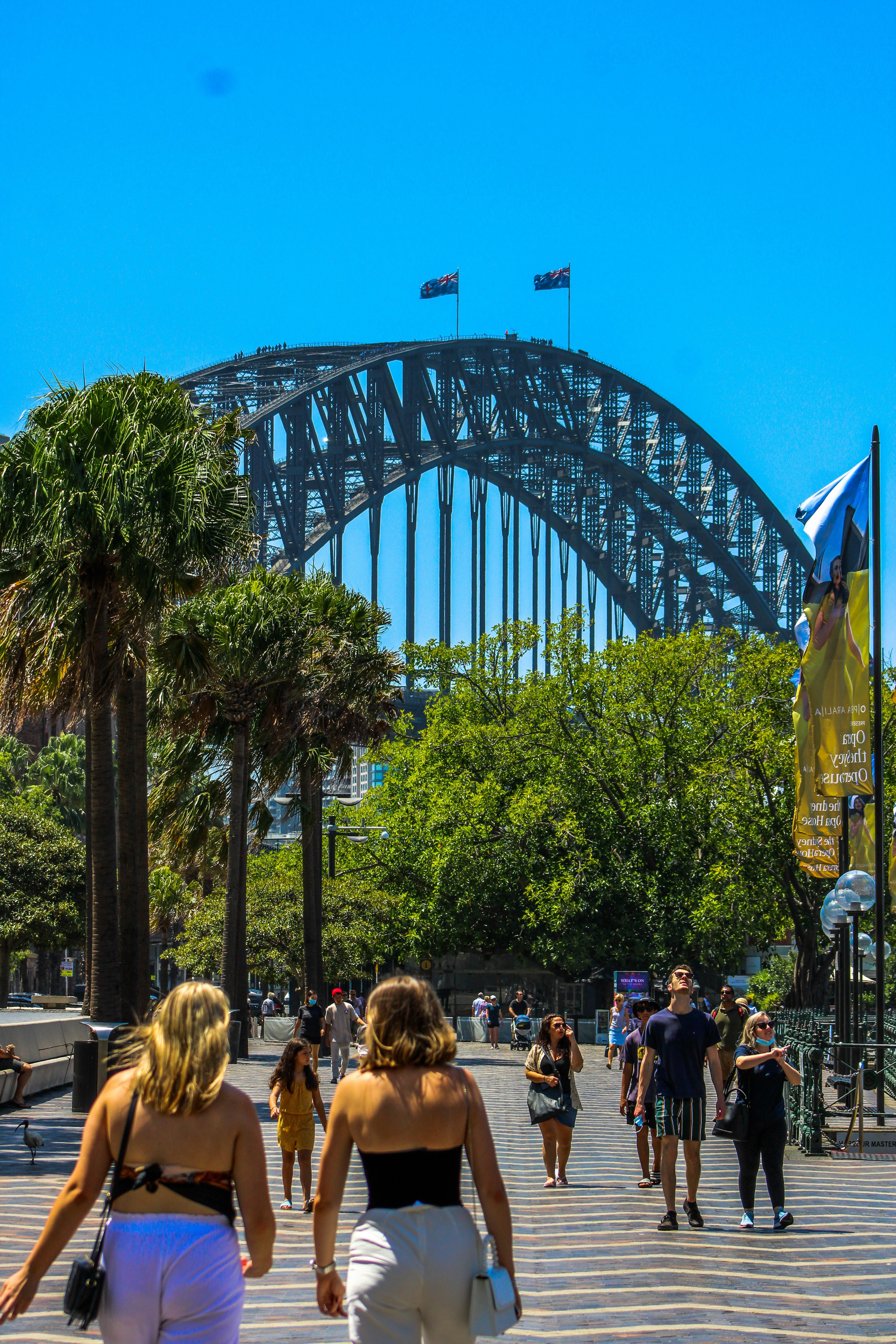 People walking in Sydney, Australia