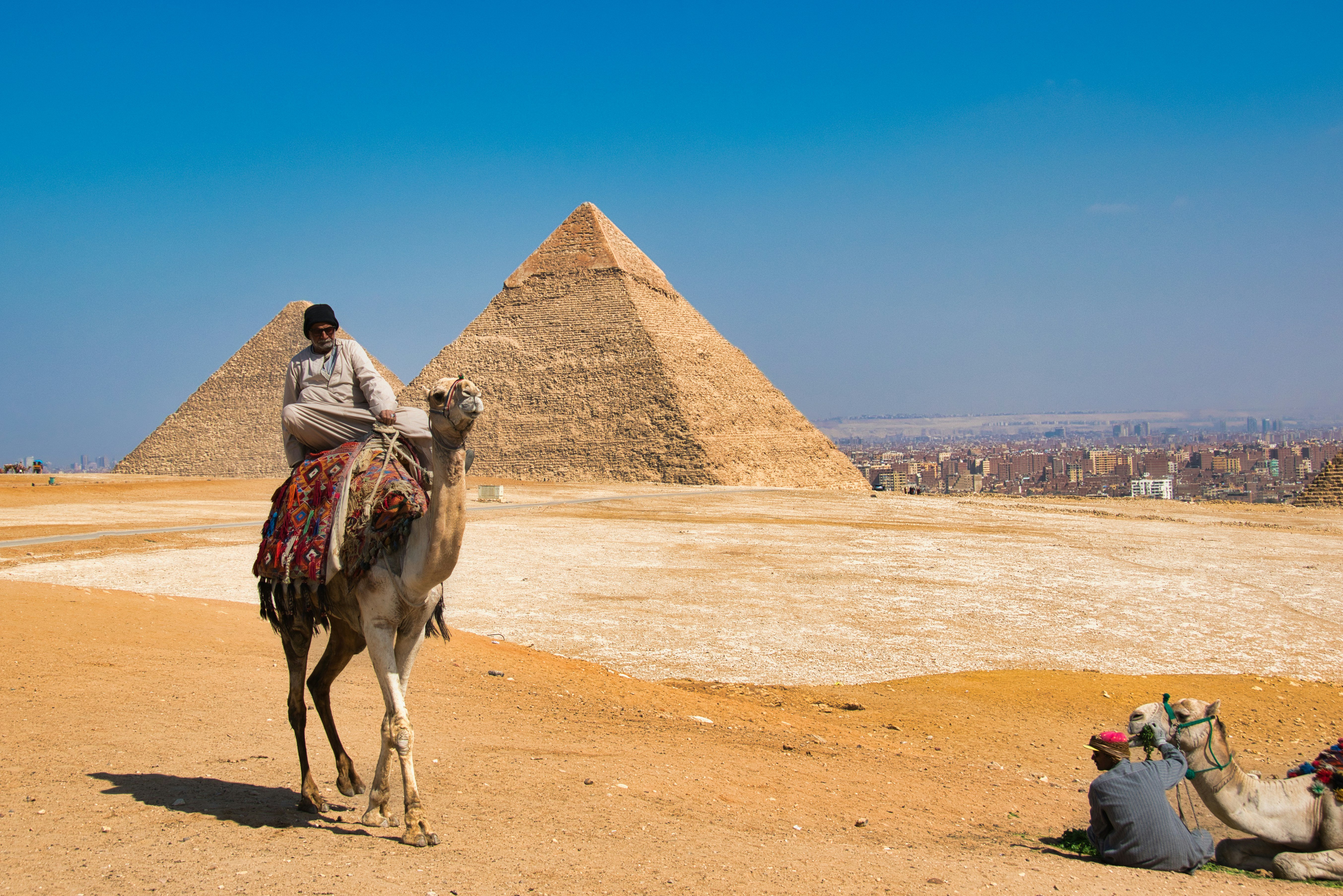 The great pyramids of giza, Cairo, Egypt