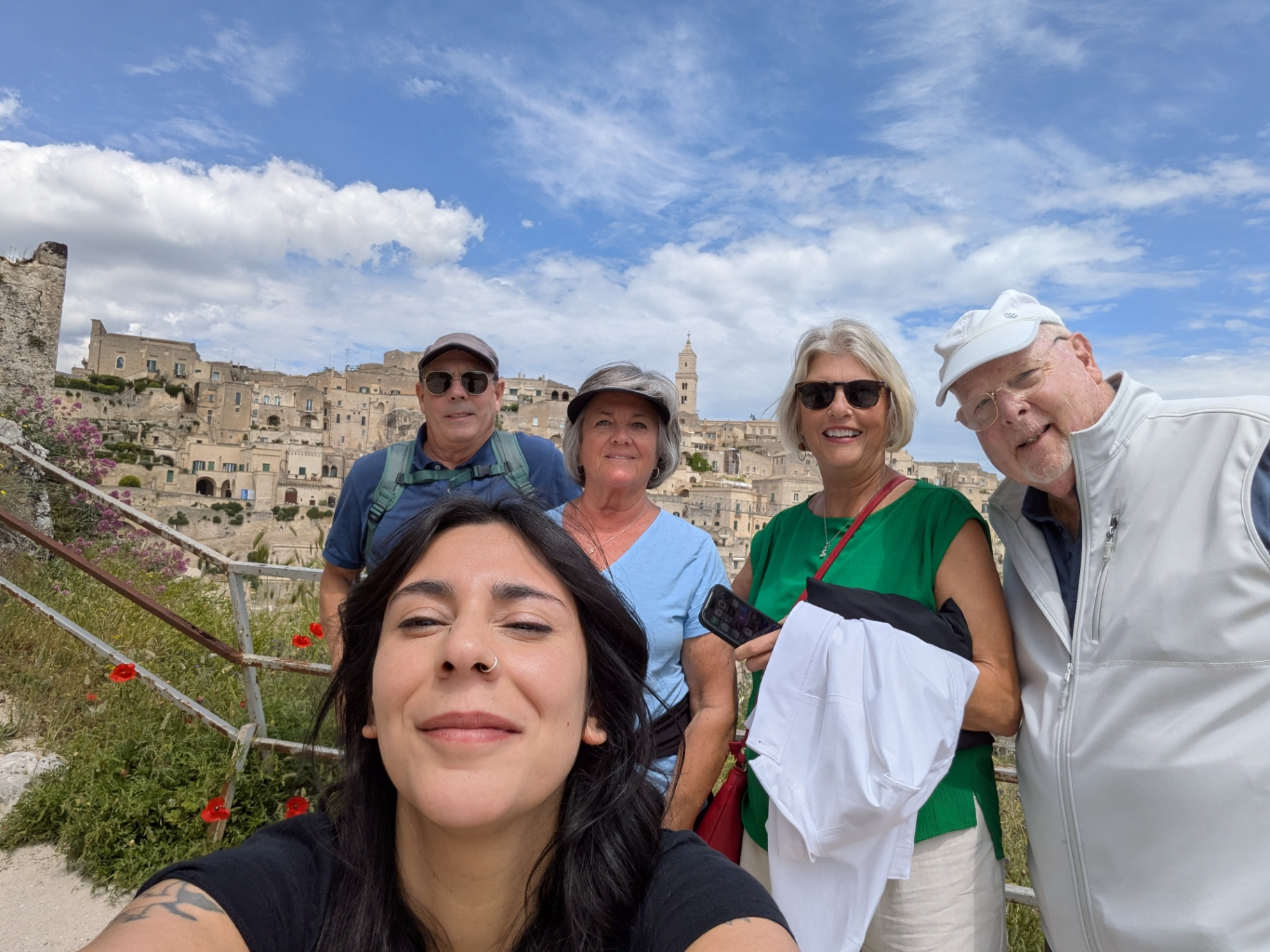 Happy Travelers in Matera, Italy with a Lokafy Local Tour Guide