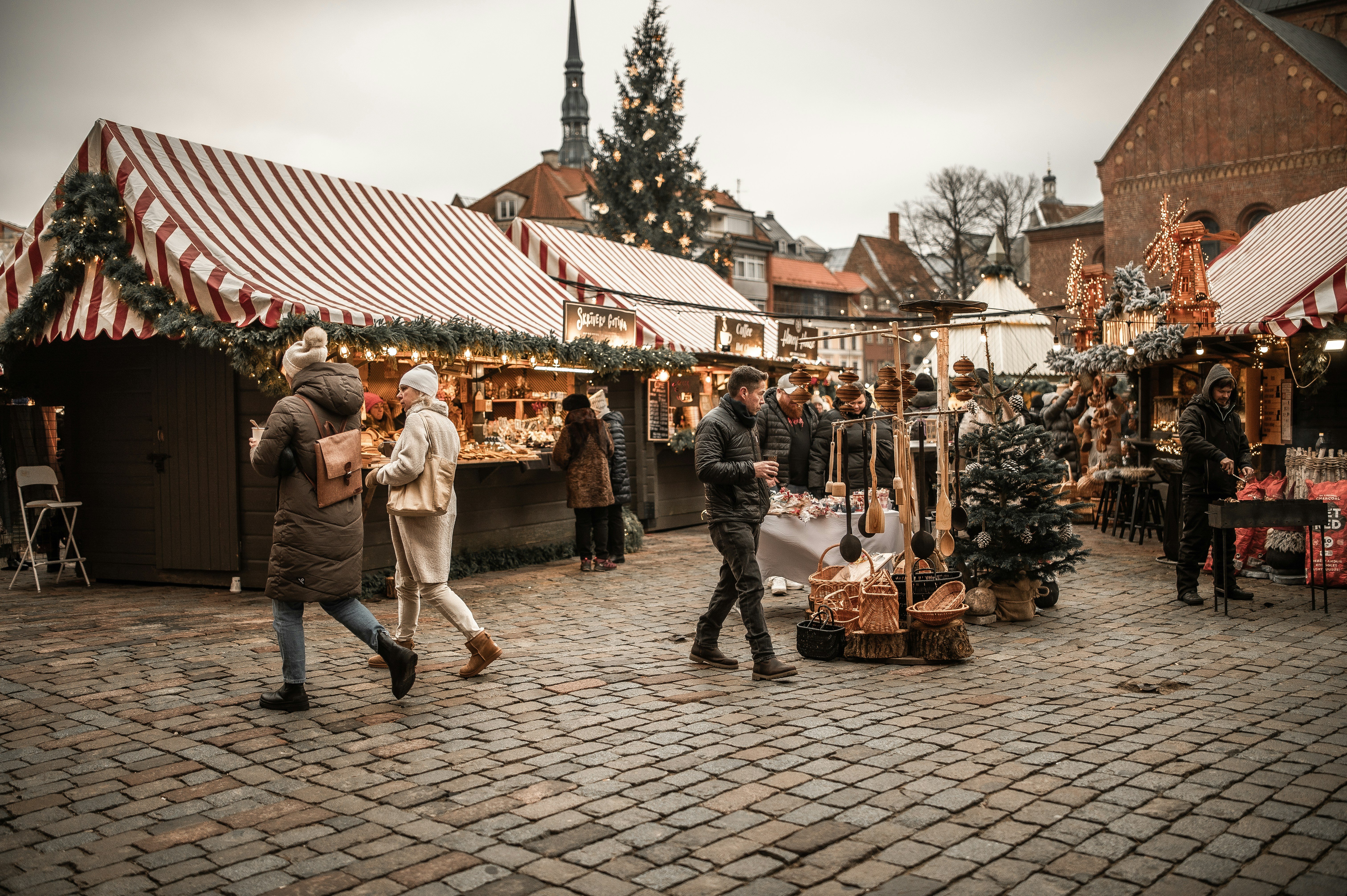 Dome Square, Central District, Riga Christmas Market, Riga, Latvia