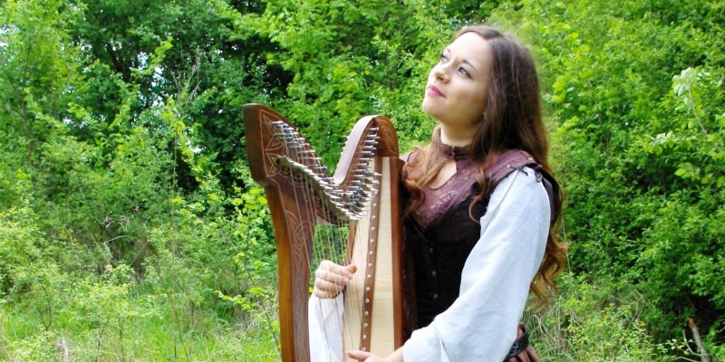 Cécile Branche, Musiciens Harpiste en représentation à Mayenne - photo de couverture n° 2