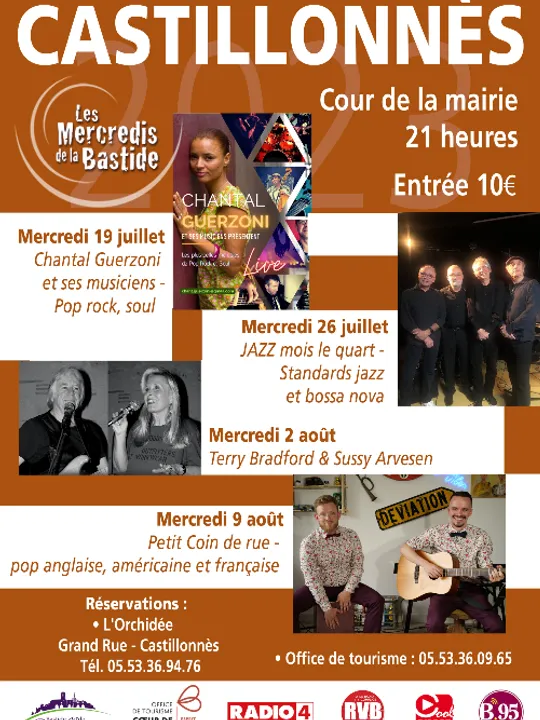 Les concerts passés et à venir de Chantal Guerzoni en duo et +