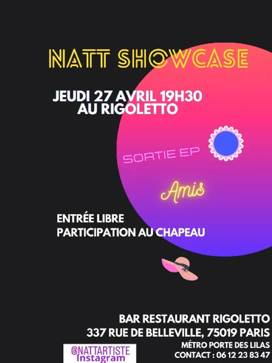 Les concerts passés et à venir de Natt