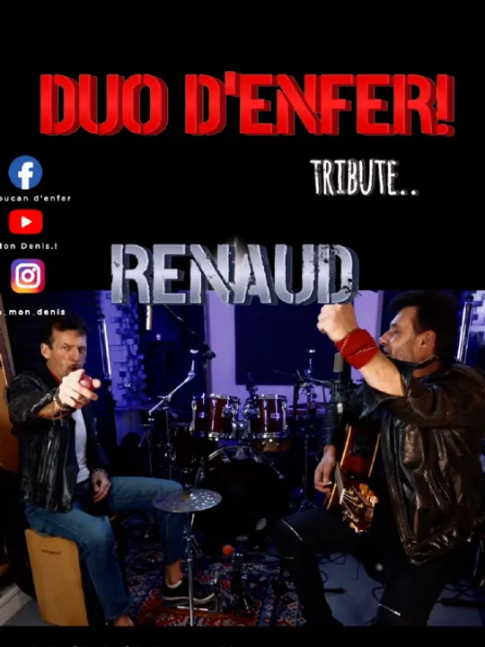 Les concerts passés et à venir de Duo d’enfer!! tribute Renaud