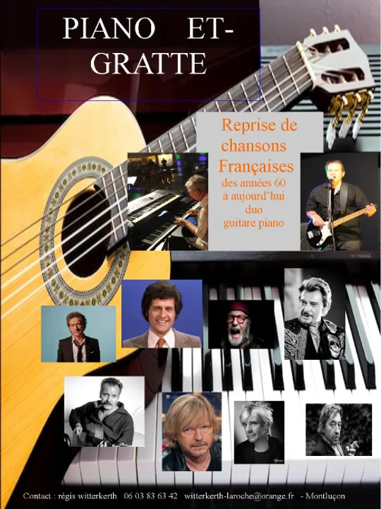 Les concerts passés et à venir de Piano et gratte trio