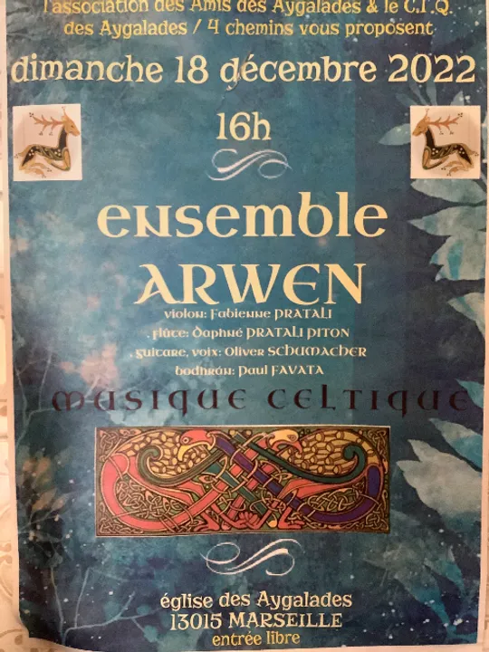 Les concerts passés et à venir de Trio ARWEN 