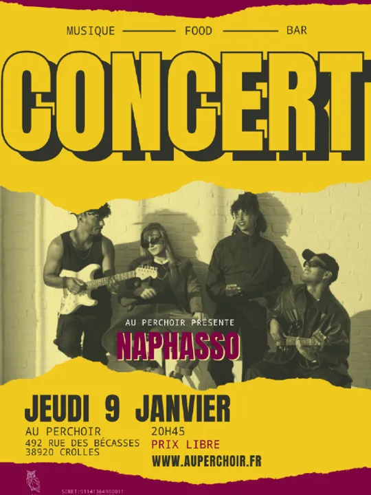 Les concerts passés et à venir de Naphasso