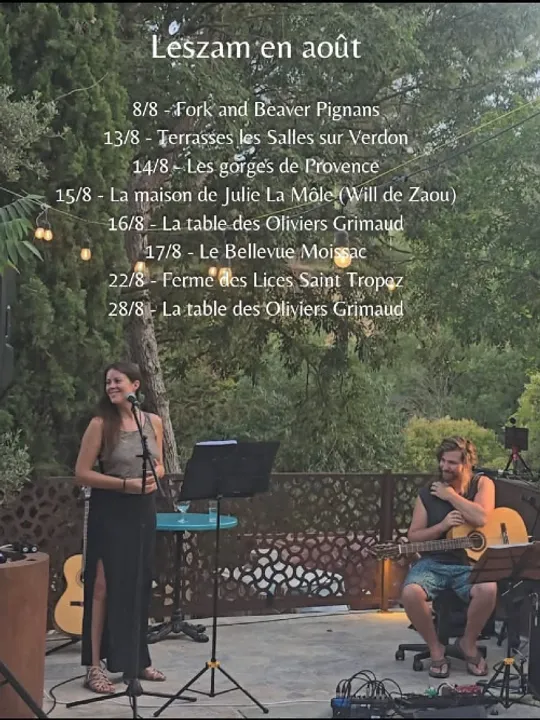 Les concerts passés et à venir de Leszam