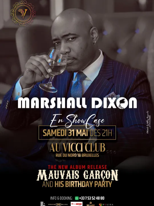 Les concerts passés et à venir de Marshall Dixon
