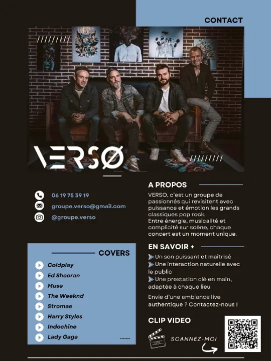 Les concerts passés et à venir de VERSØ