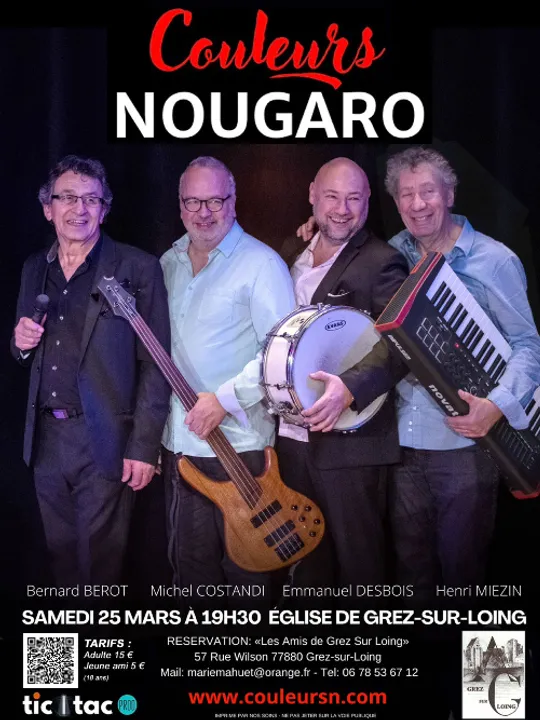 Les concerts passés et à venir de Couleurs Nougaro