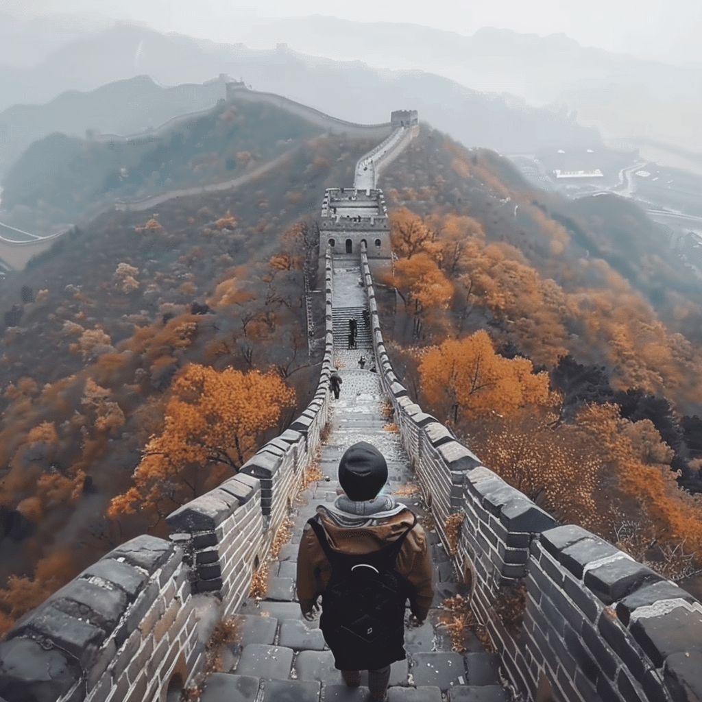 Traveler bypasses Great Wall of China, tweets freely using VPN.