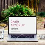 Workspace with Macbook Pro Mockup