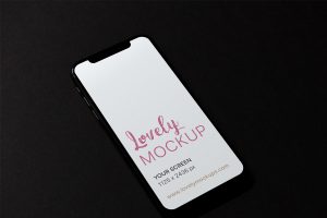 Black iPhone X Mockup