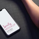 iPhone Mockup Featuring a Woman Doing a Plank Featured
