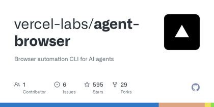 GitHub - vercel-labs/agent-browser: Browser automation CLI for AI agents