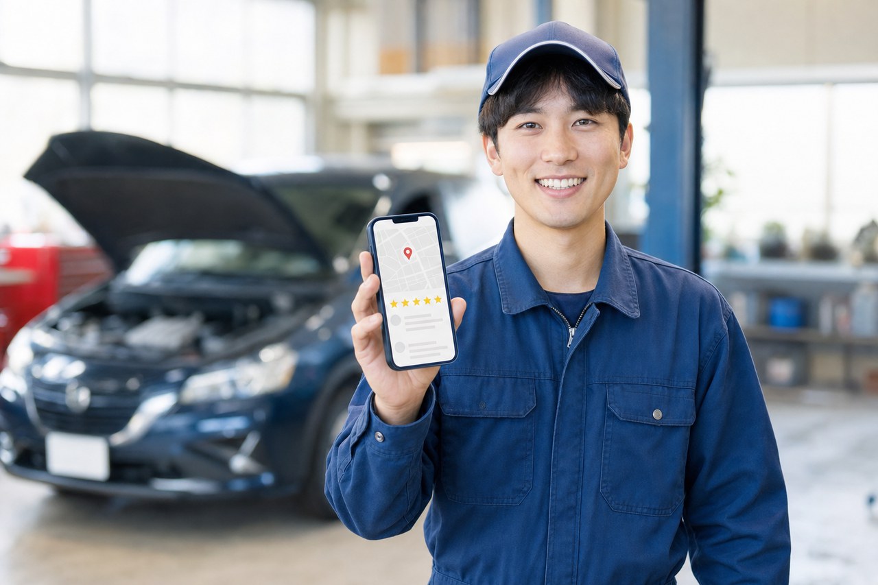 自動車整備・車検工場のためのGoogle口コミ・MEO集客ガイド