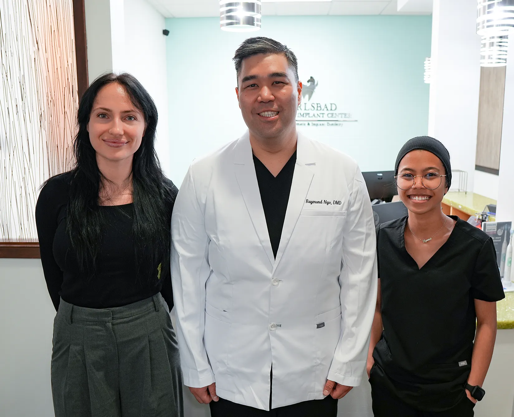 Happy patient on her first dental visit