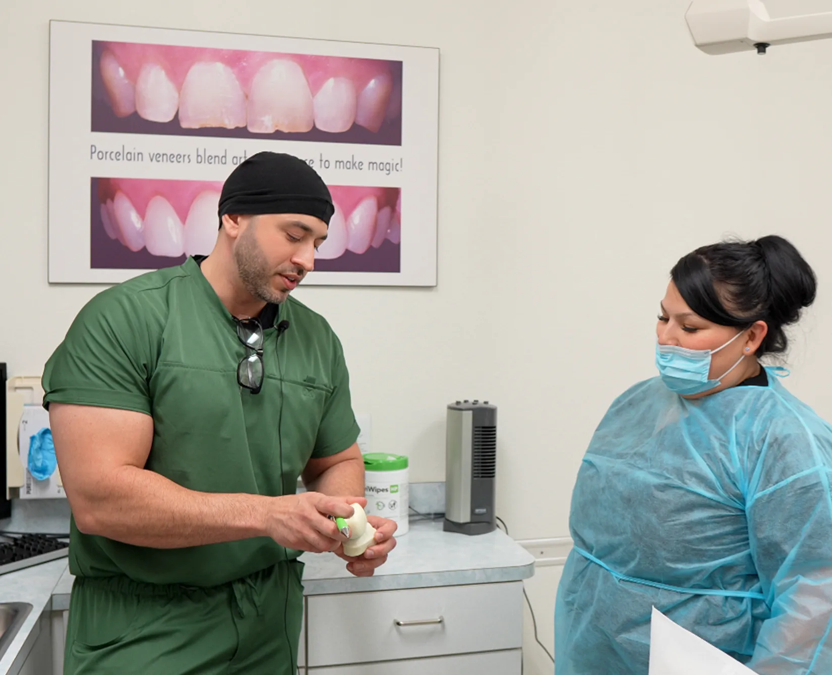 Patient at a local dentist in Palmdale, CA