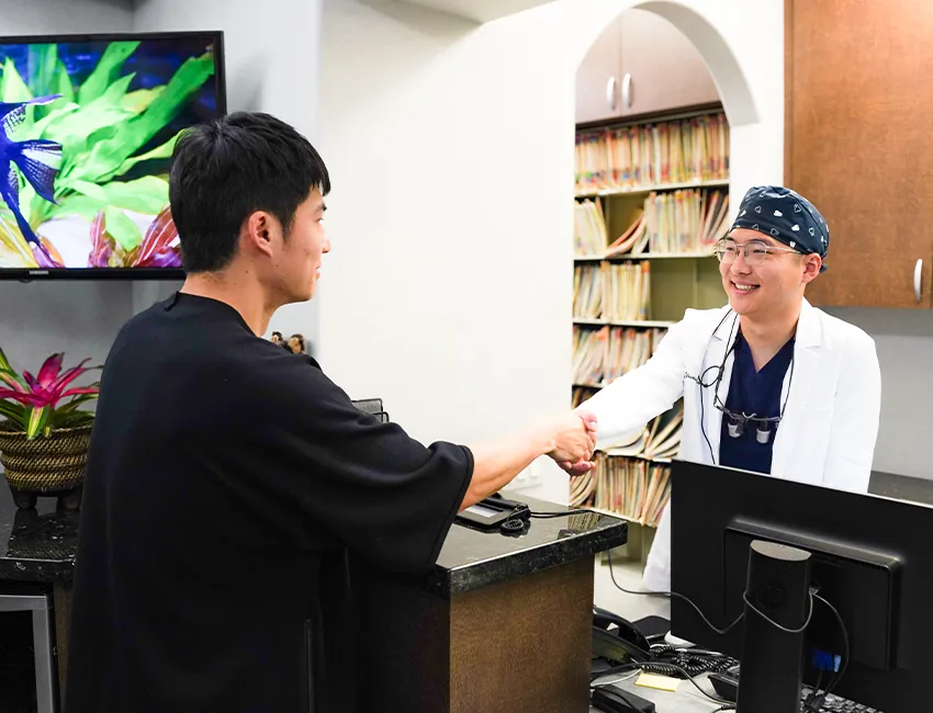 Happy patient at Fullerton Smile Dentistry