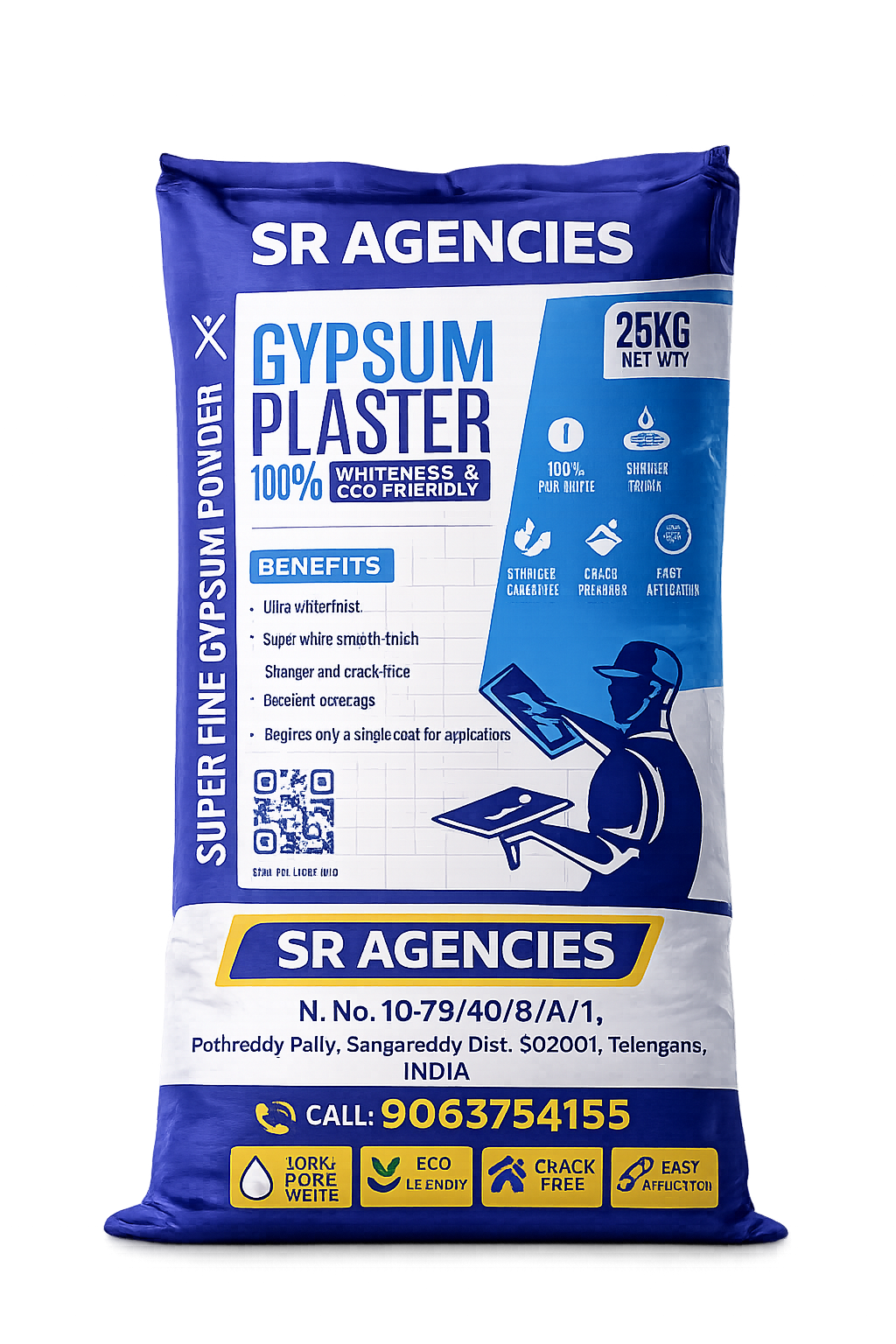 25 KG Gypsum Plaster