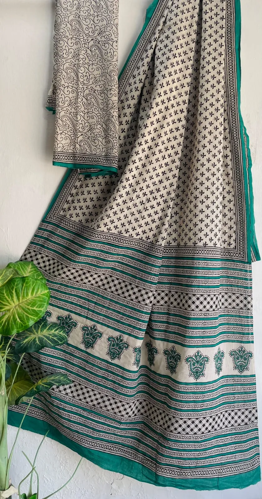 Handblock sarees