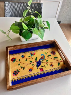 handcrafted serving tray
