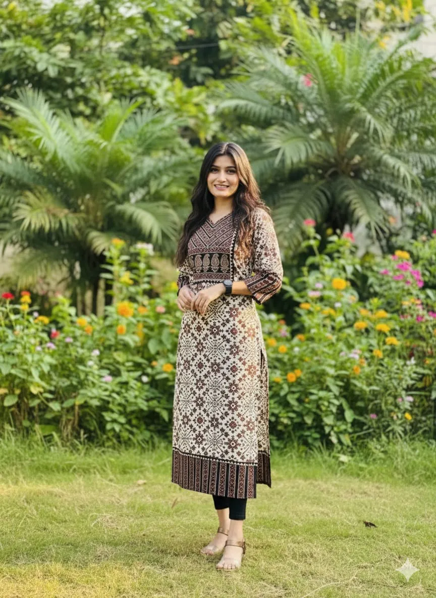 Ajrakh cotton Kurti