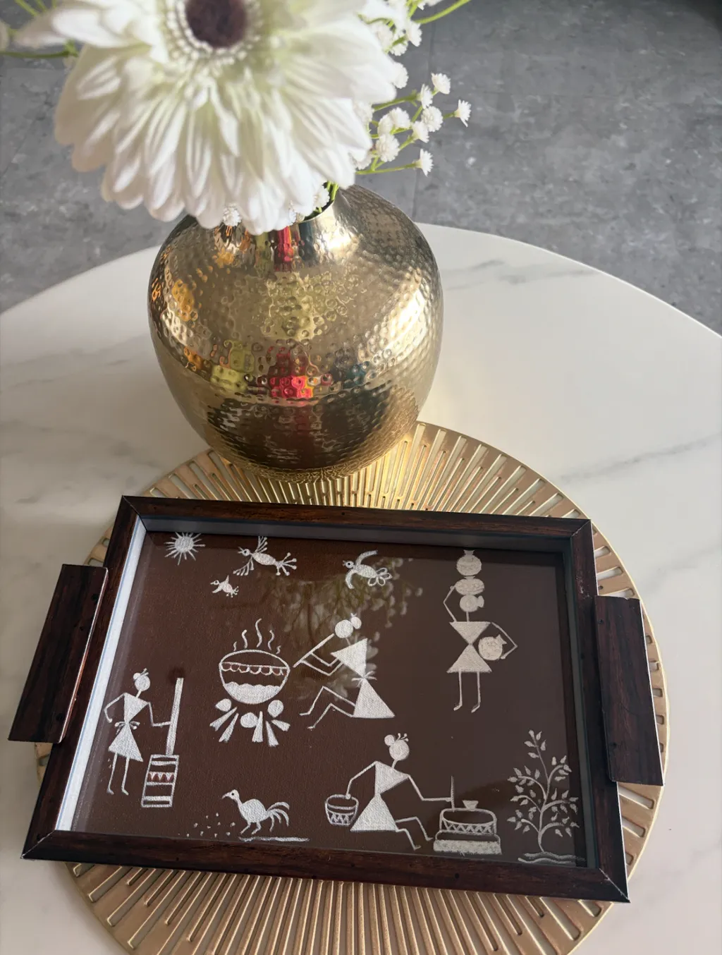 Handmade serving tray