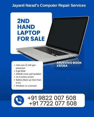 Second Hand Laptop:  ASUSVIVO BOOK X513EA 