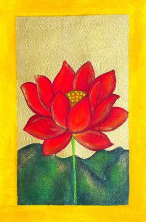 Acrylic on Canvas: Petals of Grace