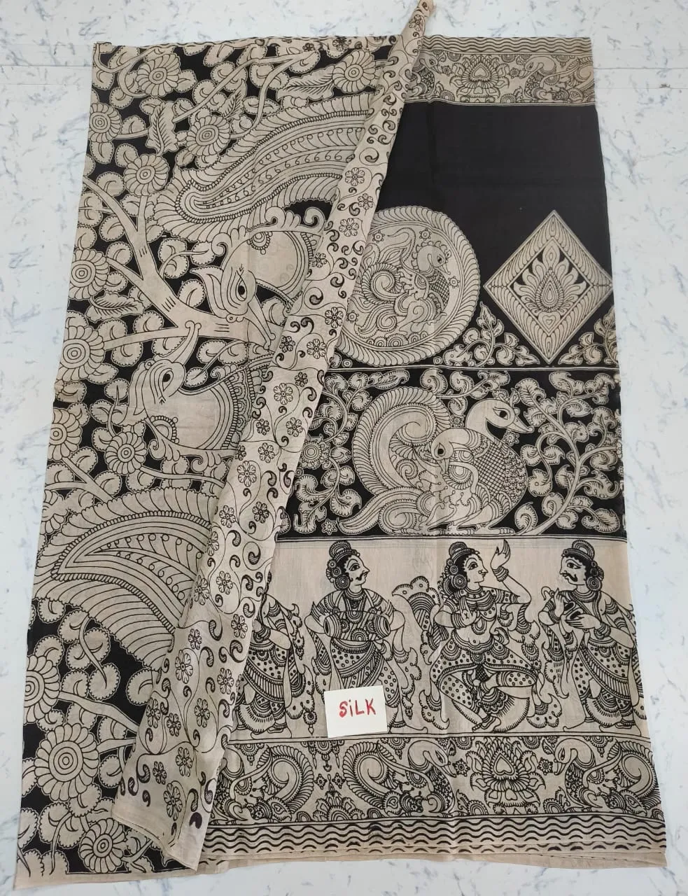 Kalamkari Chennur silk sarees
