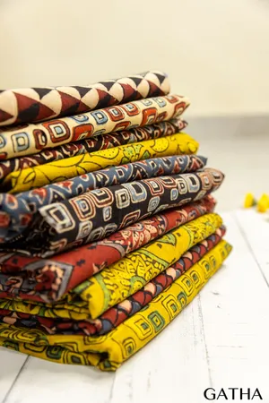 Handblock Print Pure Cotton Ajarakh Fabric 
