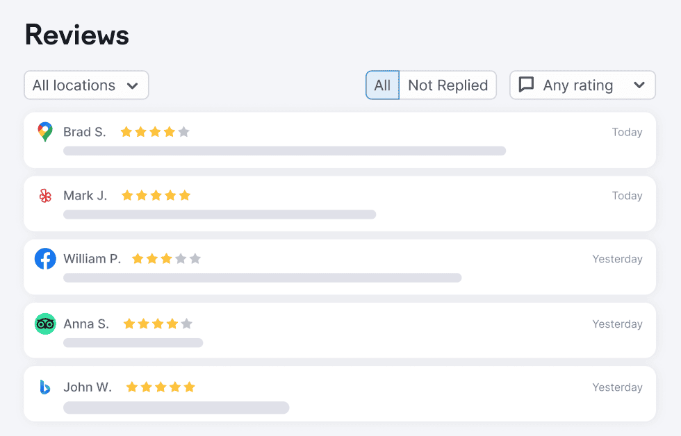 Answer, monitor and gauge  your customer sentiment with premium Lisiting Management tools.