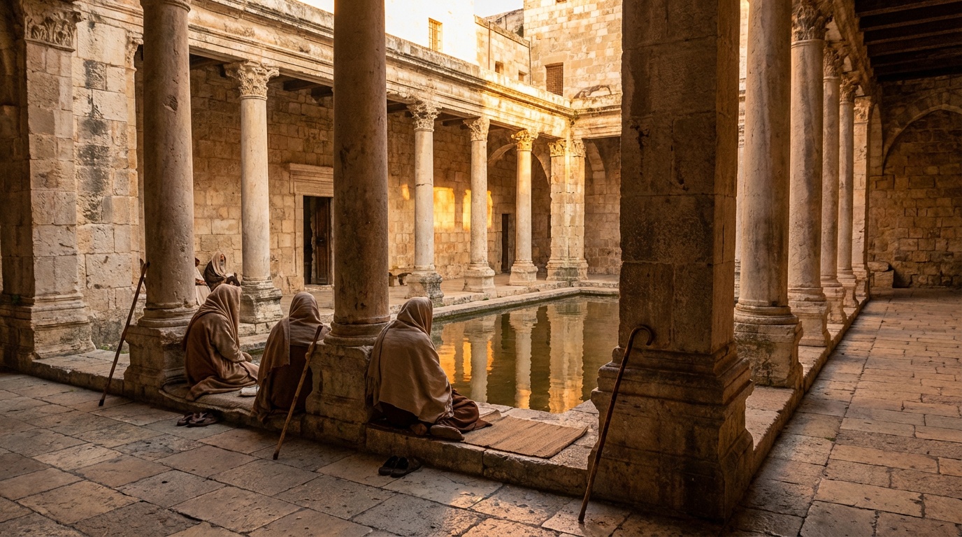 Gospel reflection illustration for John 5:1-16