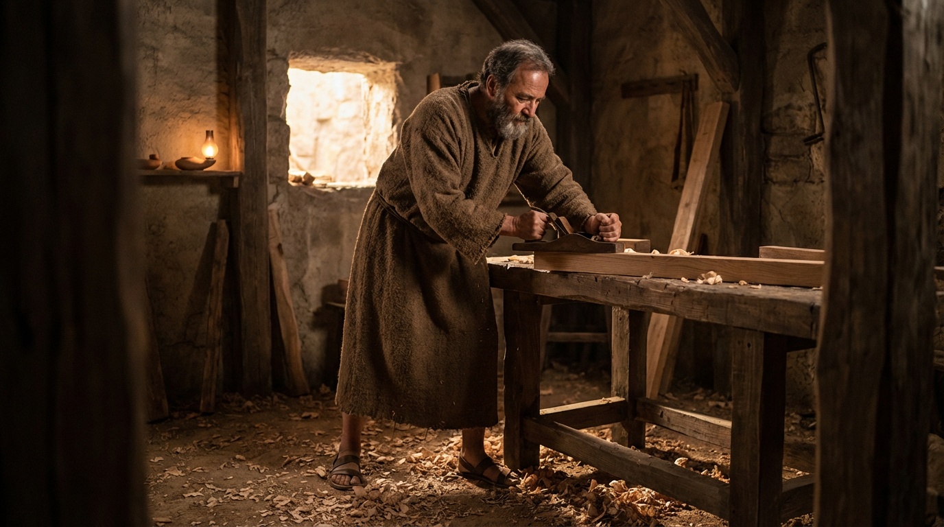 Saint Joseph the Worker - spiritual wisdom illustration