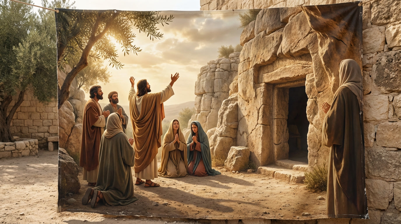 Gospel reflection illustration for John 11:1-45