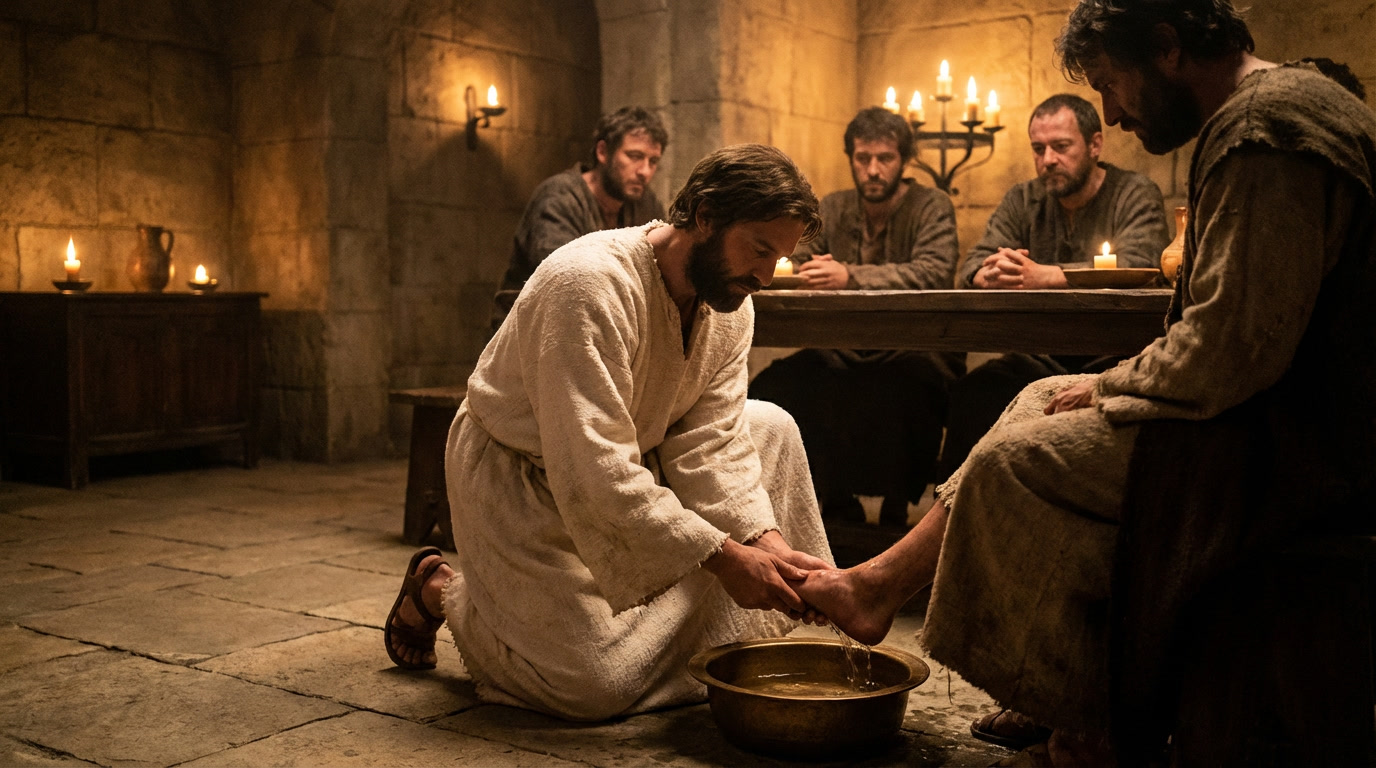 Gospel reflection illustration for John 13:1-15