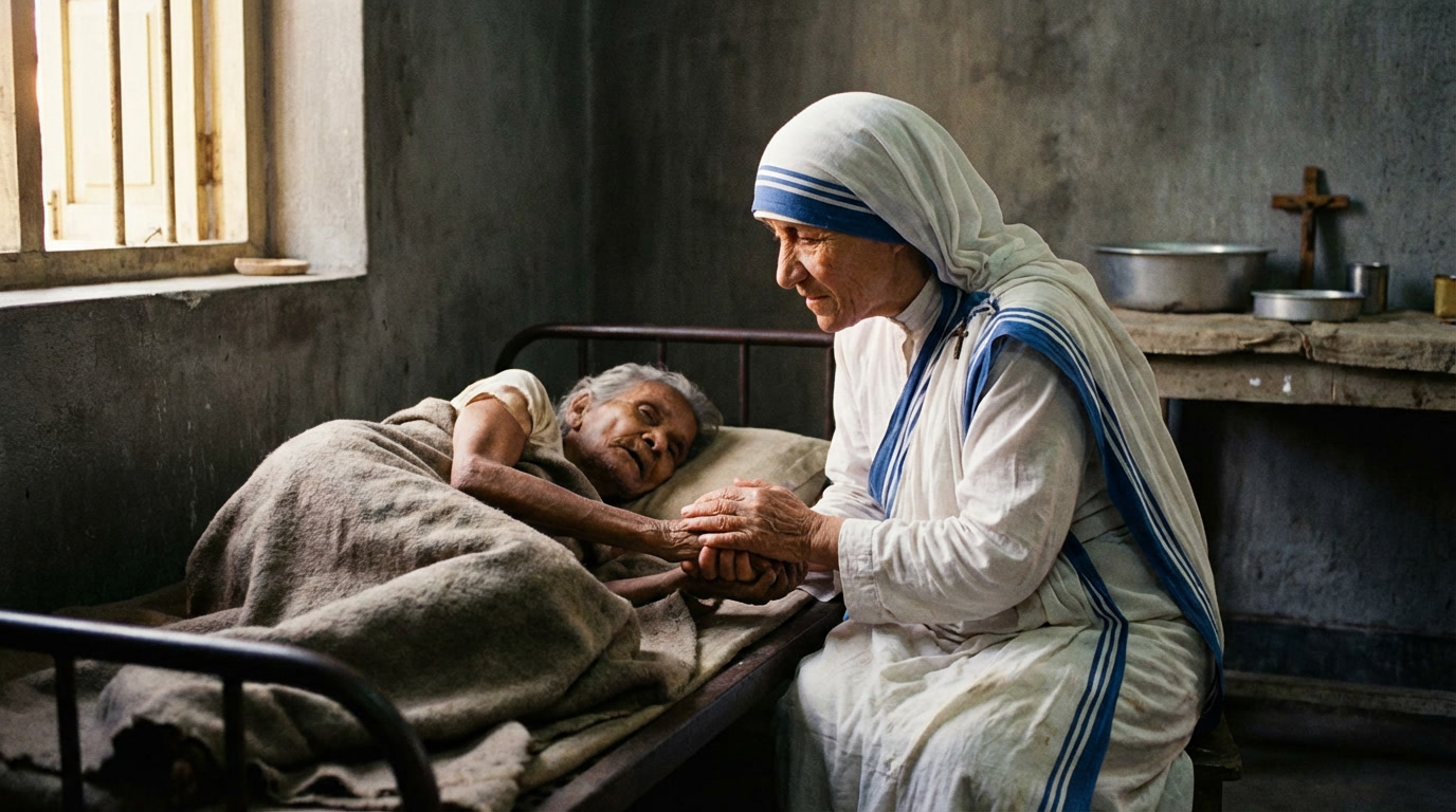 St. Teresa of Calcutta - spiritual wisdom illustration