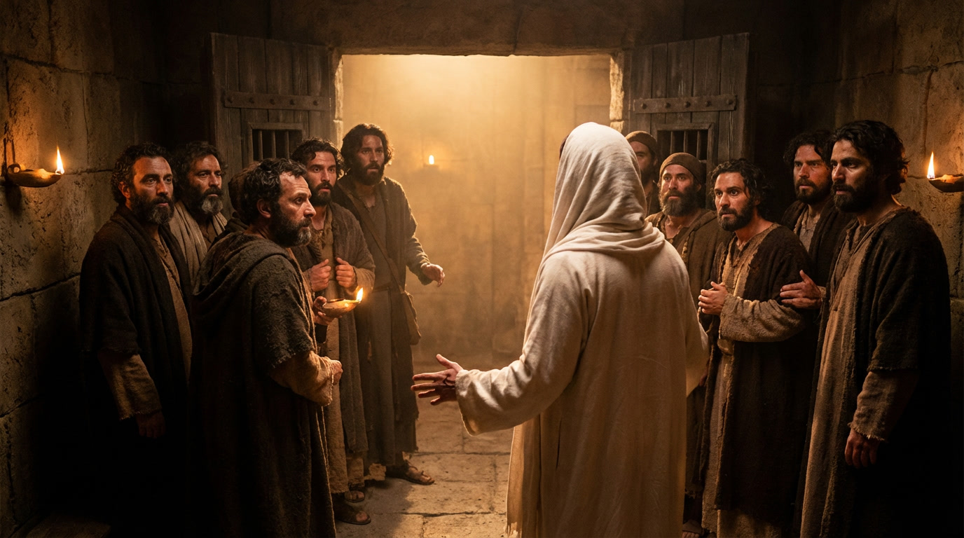 Gospel reflection illustration for John 20:19-31
