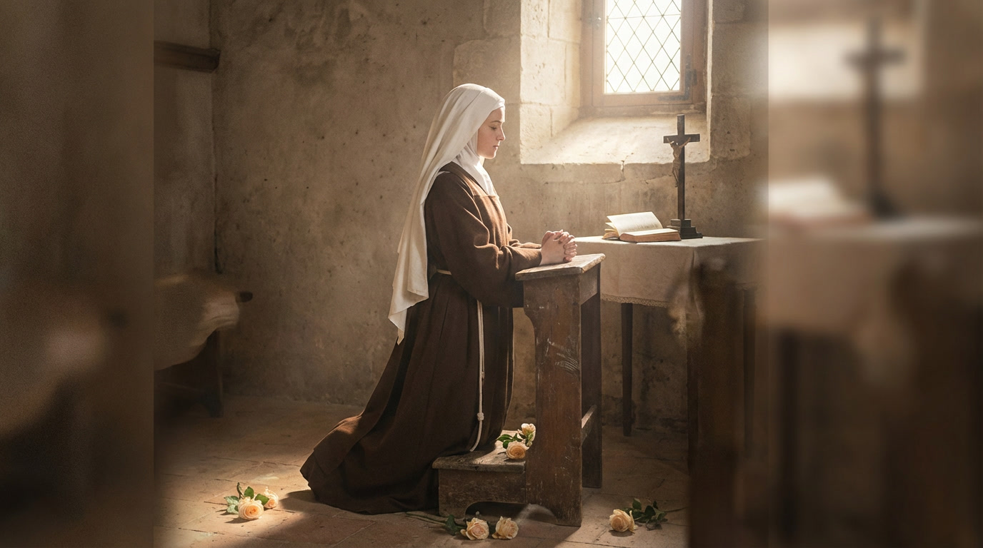 Saint Thérèse of Lisieux - spiritual wisdom illustration