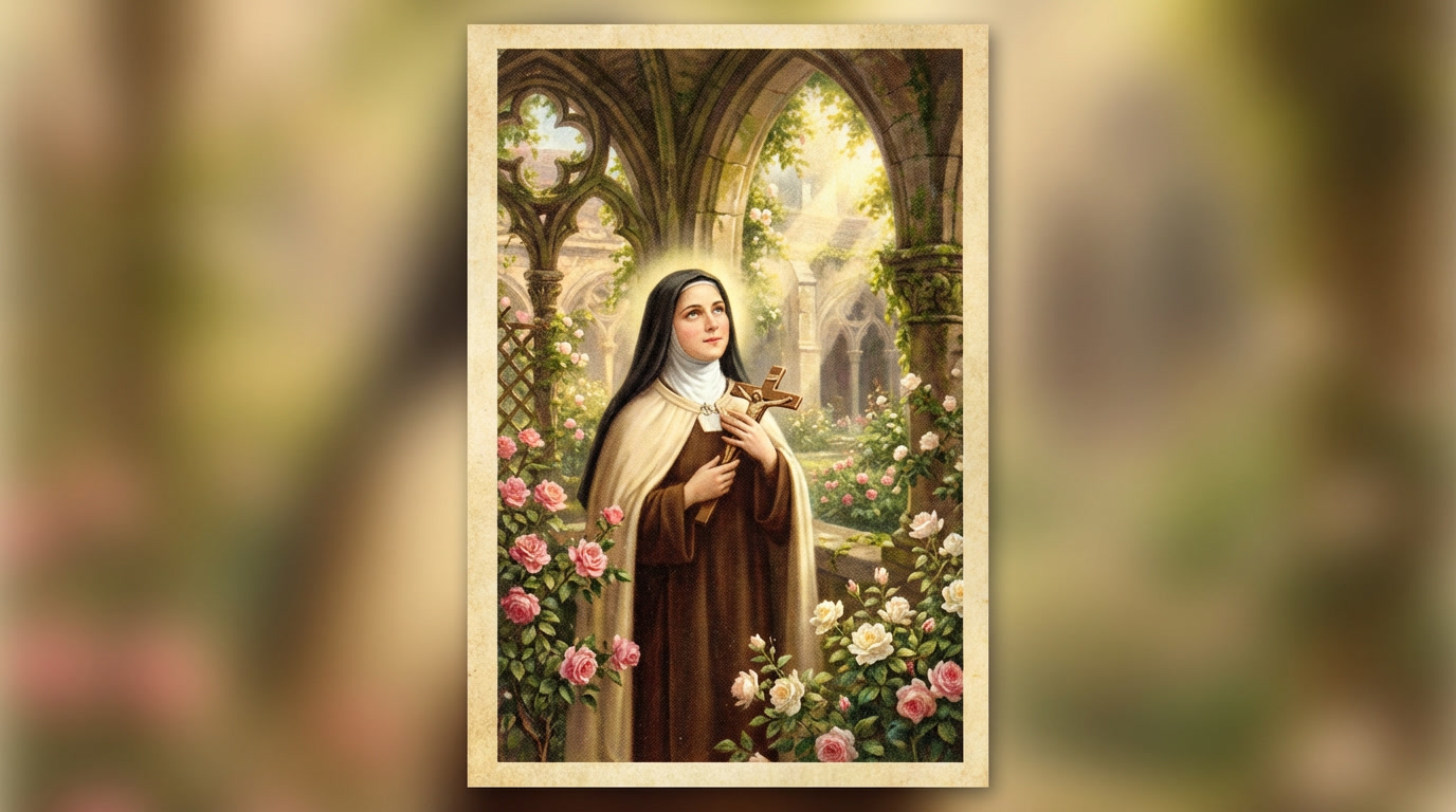 Saint Thérèse of Lisieux - spiritual wisdom illustration