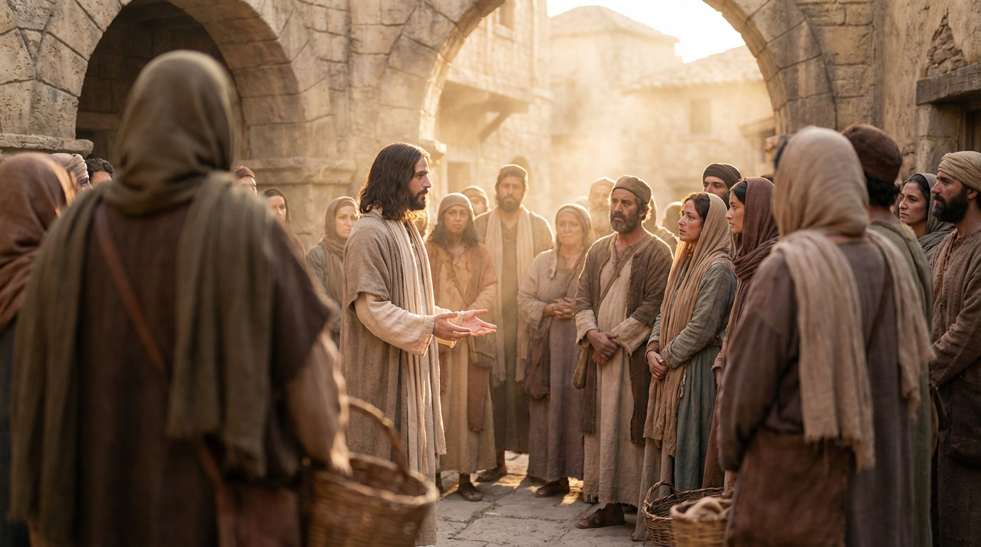 Gospel reflection illustration for John 6:30-35