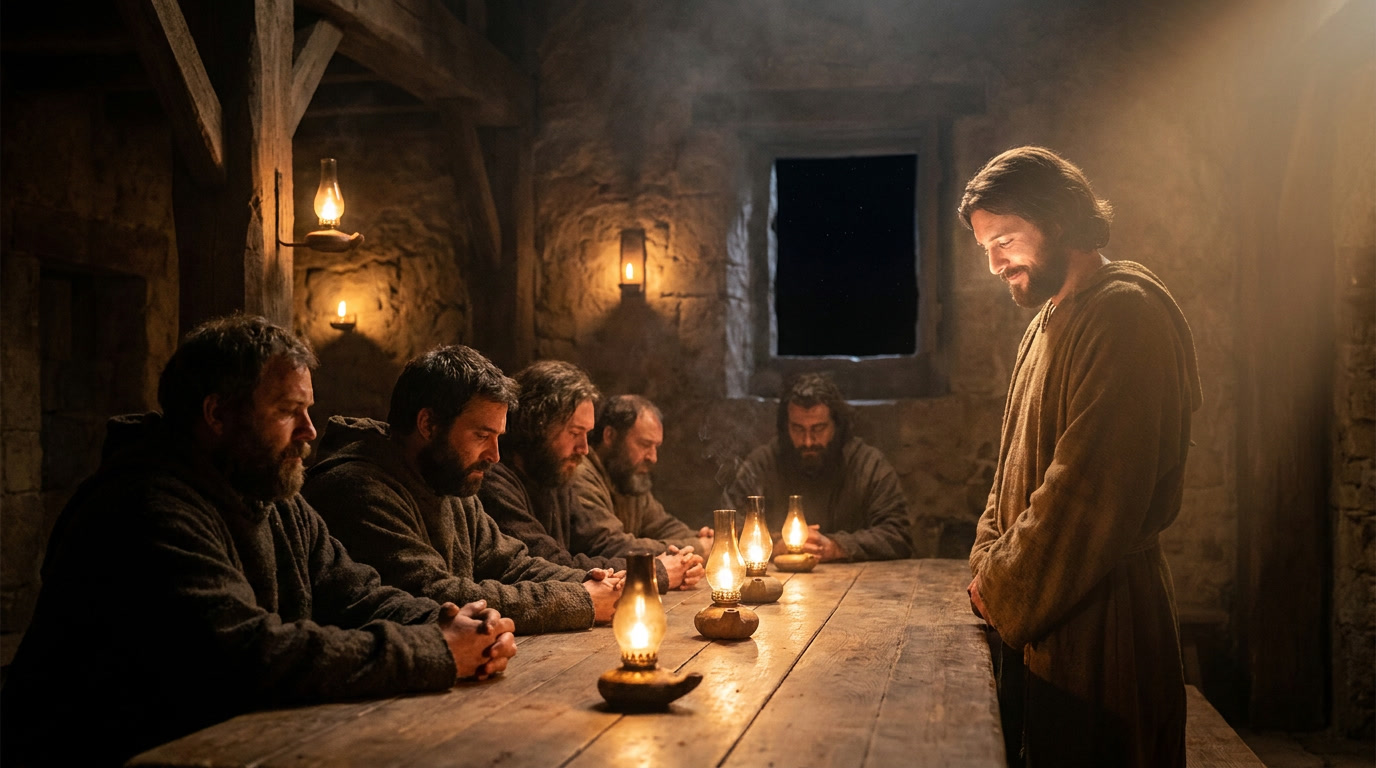 Gospel reflection illustration for John 16:29-33
