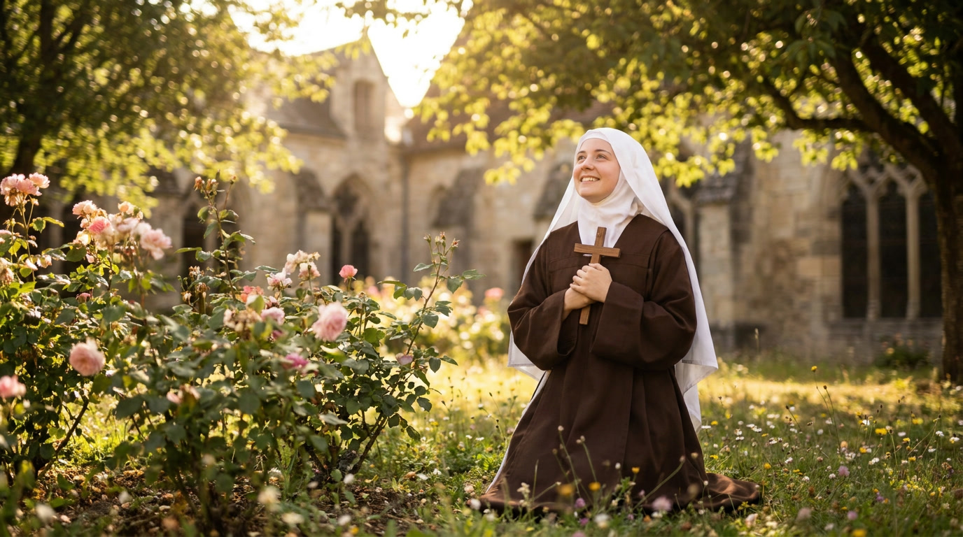 Saint Thérèse of Lisieux - spiritual wisdom illustration