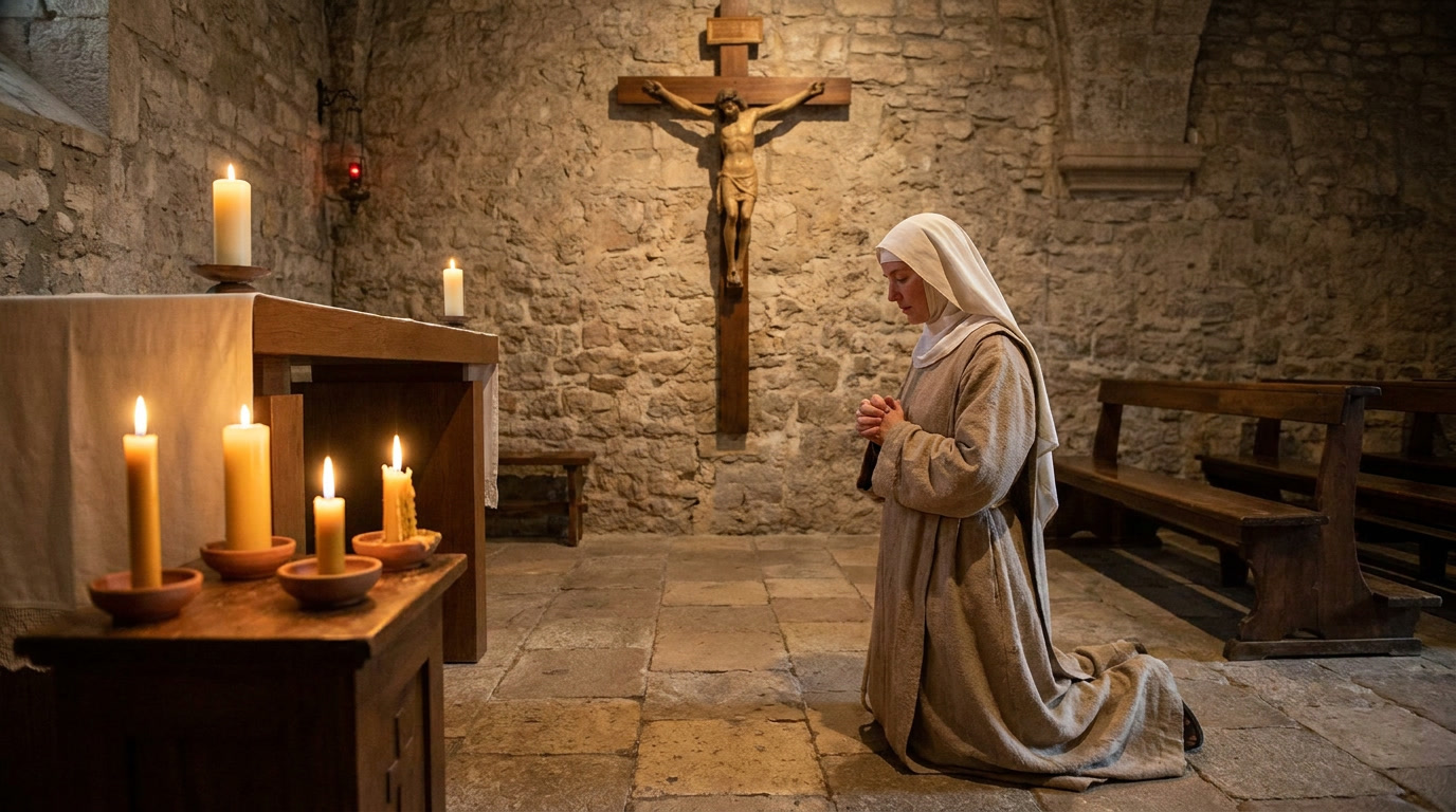 Saint Clare of Assisi - spiritual wisdom illustration