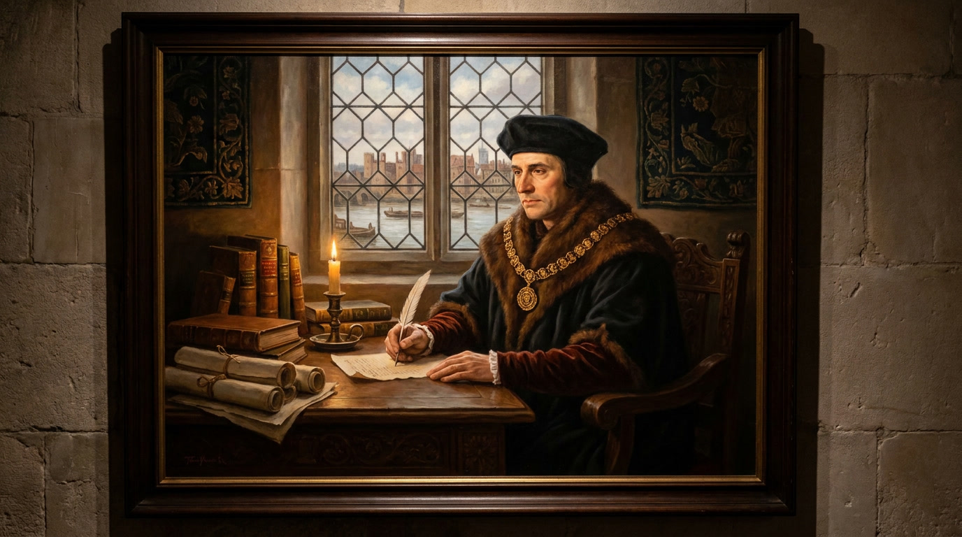 Saint Thomas More - spiritual wisdom illustration