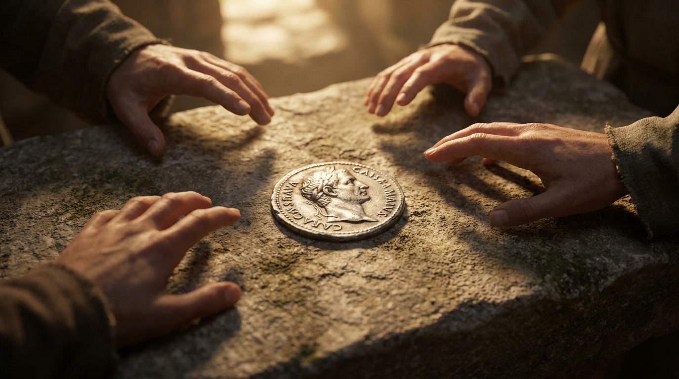 Gospel reflection illustration for Mark 12:13-17