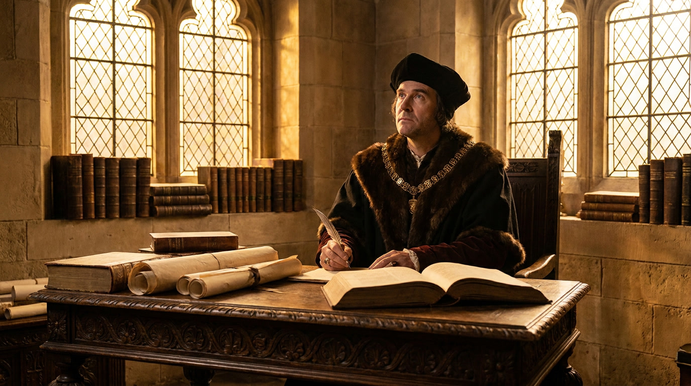 Saint Thomas More - spiritual wisdom illustration